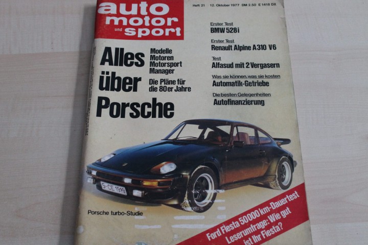 Deckblatt Auto Motor und Sport (21/1977)